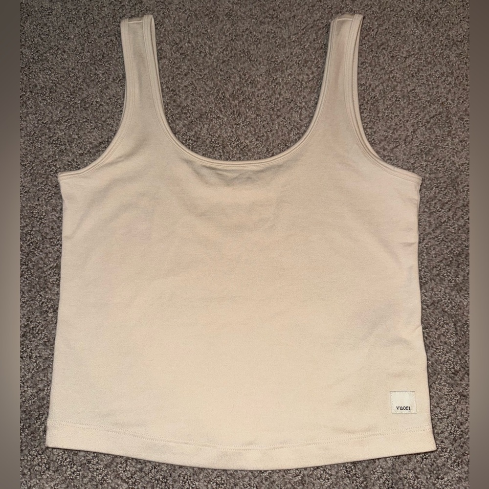 Vuori Cream Halo Essential Women's Tank Top